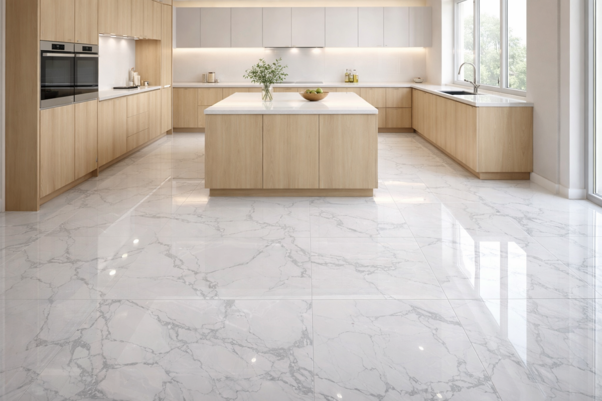 Cocina piso Attica Statuario