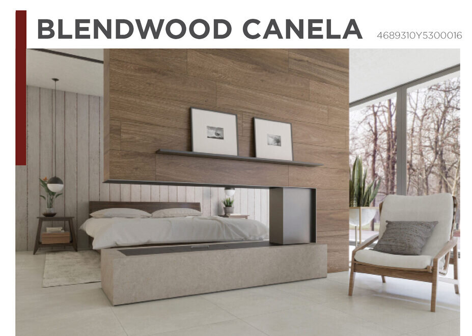Porcelanato Cesantoni Blendwood Canela disponible en Grupo Dalvi Puebla