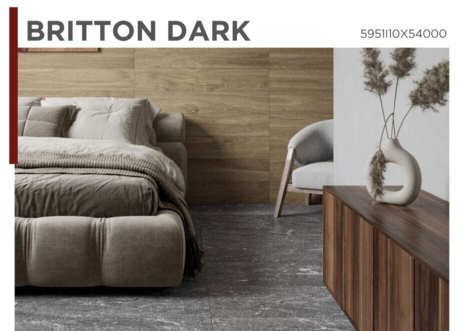 Porcelanato Cesantoni Britton Dark disponible en Grupo Dalvi Puebla