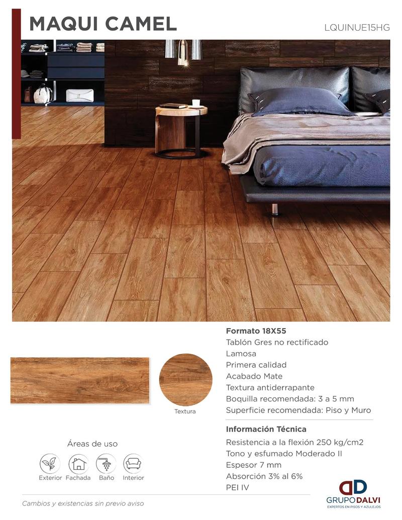 Ficha técnica piso Lamosa Magali Camel